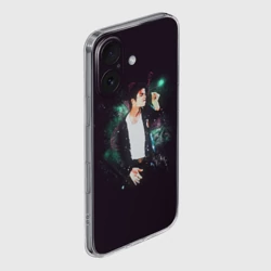 Чехол для iPhone 16 силиконовый с защитой камеры Michael Jackson - фото 2