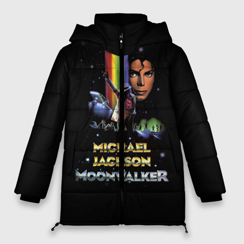 Женская зимняя куртка Oversize Michael Jackson, цвет красный