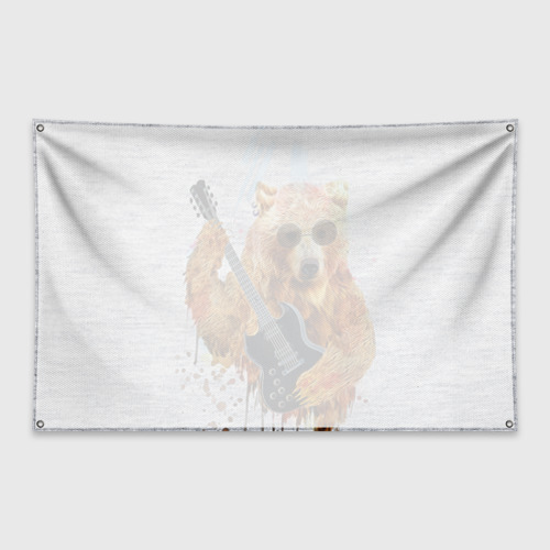 Флаг-баннер Медведь с гитарой - фото 2