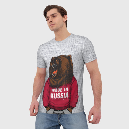Мужская футболка 3D Made in Russia - фото 3
