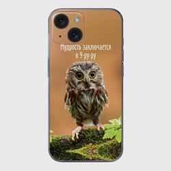 Чехол для iPhone 15 силиконовый с защитой камеры Уруру