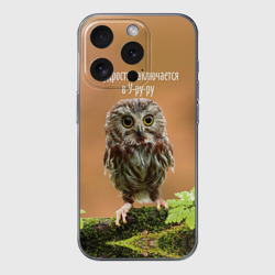 Чехол для iPhone 15 Pro Max силиконовый с защитой камеры Уруру