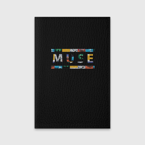 Обложка для паспорта матовая кожа Muse, цвет черный