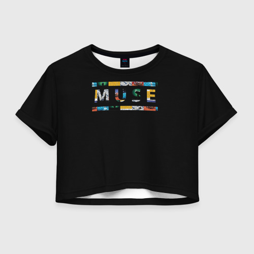 Женская футболка Crop-top 3D Muse, цвет 3D печать