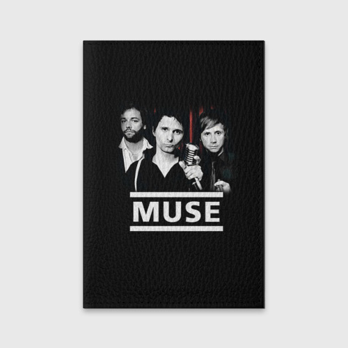 Обложка для паспорта матовая кожа Muse, цвет черный