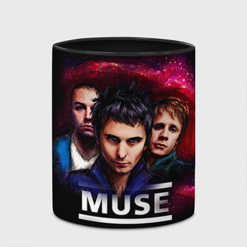 Кружка с полной запечаткой Muse, цвет белый + черный - фото 4