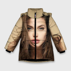 Зимняя куртка для девочек 3D Анжелина Джоли