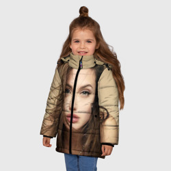 Зимняя куртка для девочек 3D Анжелина Джоли - фото 2