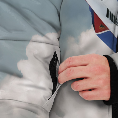 Мужская зимняя куртка 3D Самолёт, цвет красный - фото 6