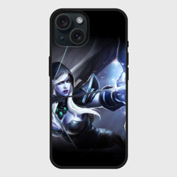 Чехол силиконовый для Apple iPhone 15 матовый Drow ranger