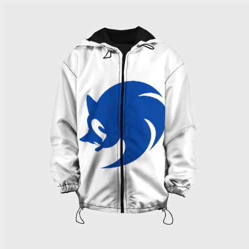Детская куртка 3D Sonic X logo, цвет черный
