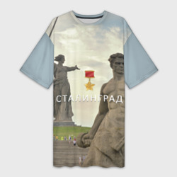 Платье-футболка 3D Город-герой Сталинград