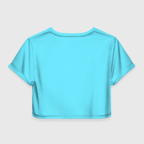 Женская футболка Crop-top 3D Восьмерка и колибри, цвет 3D печать - фото 2