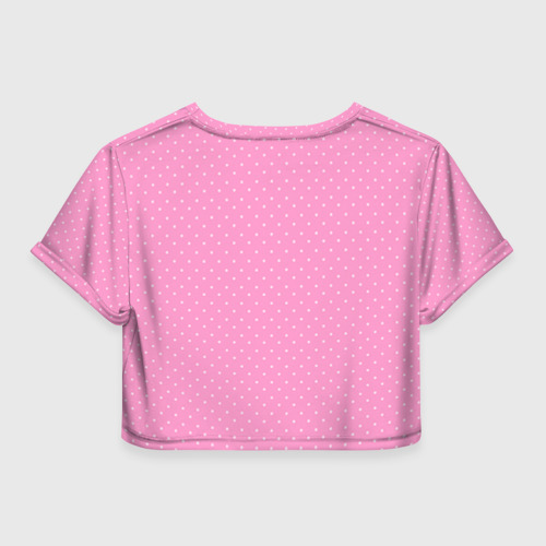 Женская футболка Crop-top 3D 8 марта, цвет 3D печать - фото 2