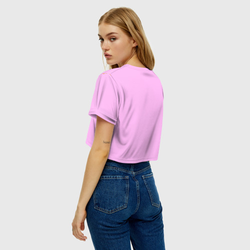 Женская футболка Crop-top 3D Белка ретро, цвет 3D печать - фото 5