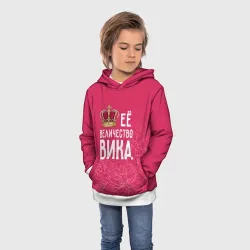 Детская толстовка 3D Её величество Вика - фото 2