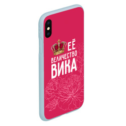 Чехол для iPhone XS Max матовый Её величество Вика - фото 2