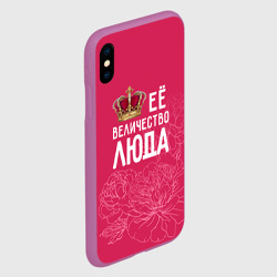 Чехол для iPhone XS Max матовый Её величество Люда - фото 2