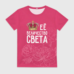 Женская футболка 3D Её величество Света