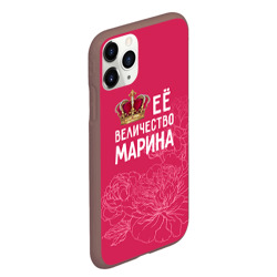 Чехол для iPhone 11 Pro Max матовый Её величество Марина - фото 2