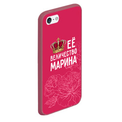 Чехол для iPhone 5/5S матовый Её величество Марина - фото 2