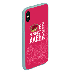 Чехол для iPhone XS Max матовый Её величество Алёна - фото 2