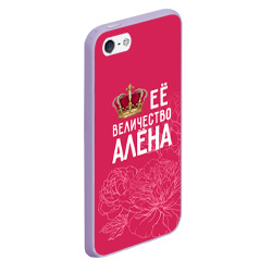 Чехол для iPhone 5/5S матовый Её величество Алёна - фото 2