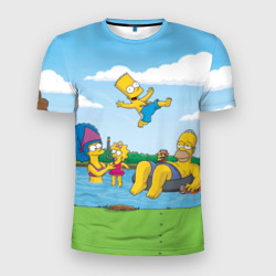 Мужская футболка 3D Slim The Simpsons