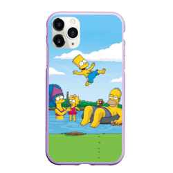 Чехол для iPhone 11 Pro Max матовый The Simpsons