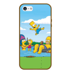 Чехол для iPhone 5/5S матовый The Simpsons