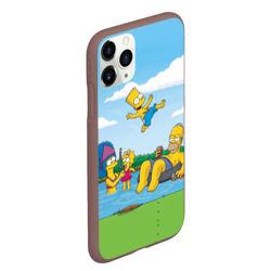 Чехол для iPhone 11 Pro Max матовый The Simpsons - фото 2