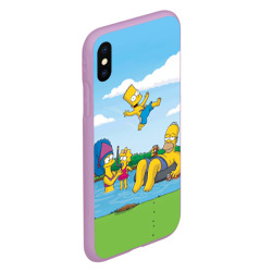 Чехол для iPhone XS Max матовый The Simpsons - фото 2