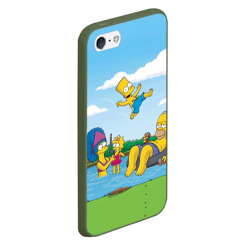 Чехол для iPhone 5/5S матовый The Simpsons - фото 2