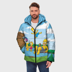 Мужская зимняя куртка 3D The Simpsons - фото 2