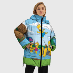 Женская зимняя куртка Oversize The Simpsons - фото 2