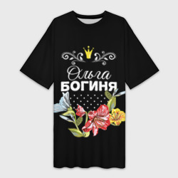 Платье-футболка 3D Богиня Ольга
