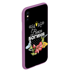 Чехол для iPhone XS Max матовый Богиня Вика - фото 2