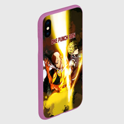 Чехол для iPhone XS Max матовый Мужик один удар - фото 2