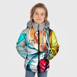 Зимняя куртка для мальчиков 3D Ванпанчмен замах - фото 2