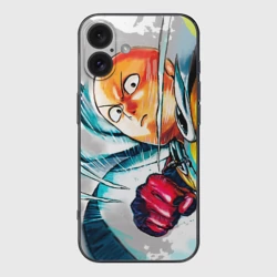 Чехол для iPhone 16 силиконовый с защитой камеры Ванпанчмен замах