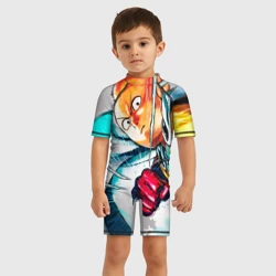 Детский купальный костюм 3D Ванпанчмен замах - фото 2