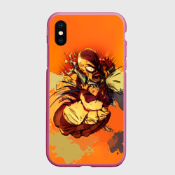 Чехол для iPhone XS Max матовый Сенпай гнев