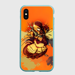 Чехол для iPhone XS Max матовый Сенпай гнев