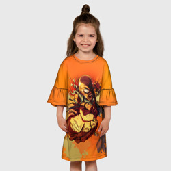Детское платье 3D Сенпай гнев - фото 2