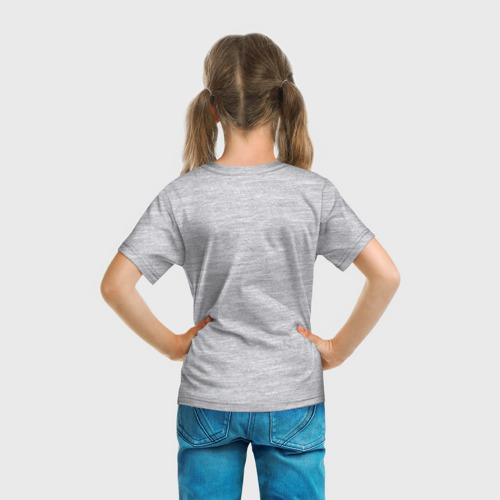Детская футболка 3D с принтом Сайтама кулак, вид сзади #2