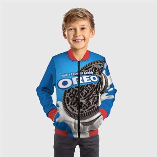 Детский бомбер 3D Oreo, цвет красный - фото 4