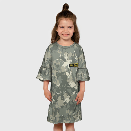 Детское платье 3D с принтом B III +, вид сбоку #3