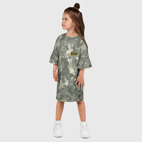 Детское платье 3D с принтом B III +, фото на моделе #1