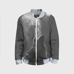 Детский бомбер 3D Воющий волк