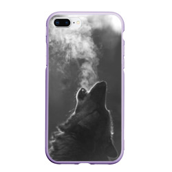 Чехол для iPhone 7Plus/8 Plus матовый Воющий волк